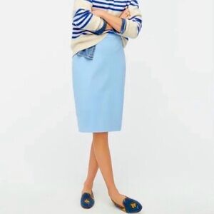 J. Crew Sky Blue Pencil Skirt